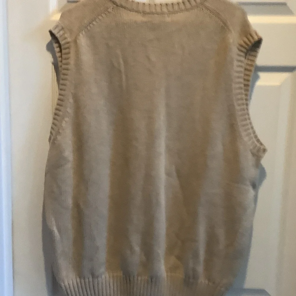 Daniel Cremieux‎ Men's Beige V-Neck Sweater Vest